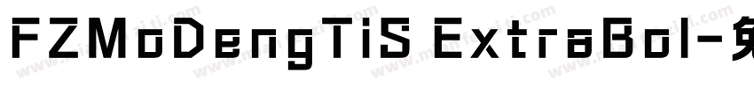 FZMoDengTiS ExtraBol字体转换